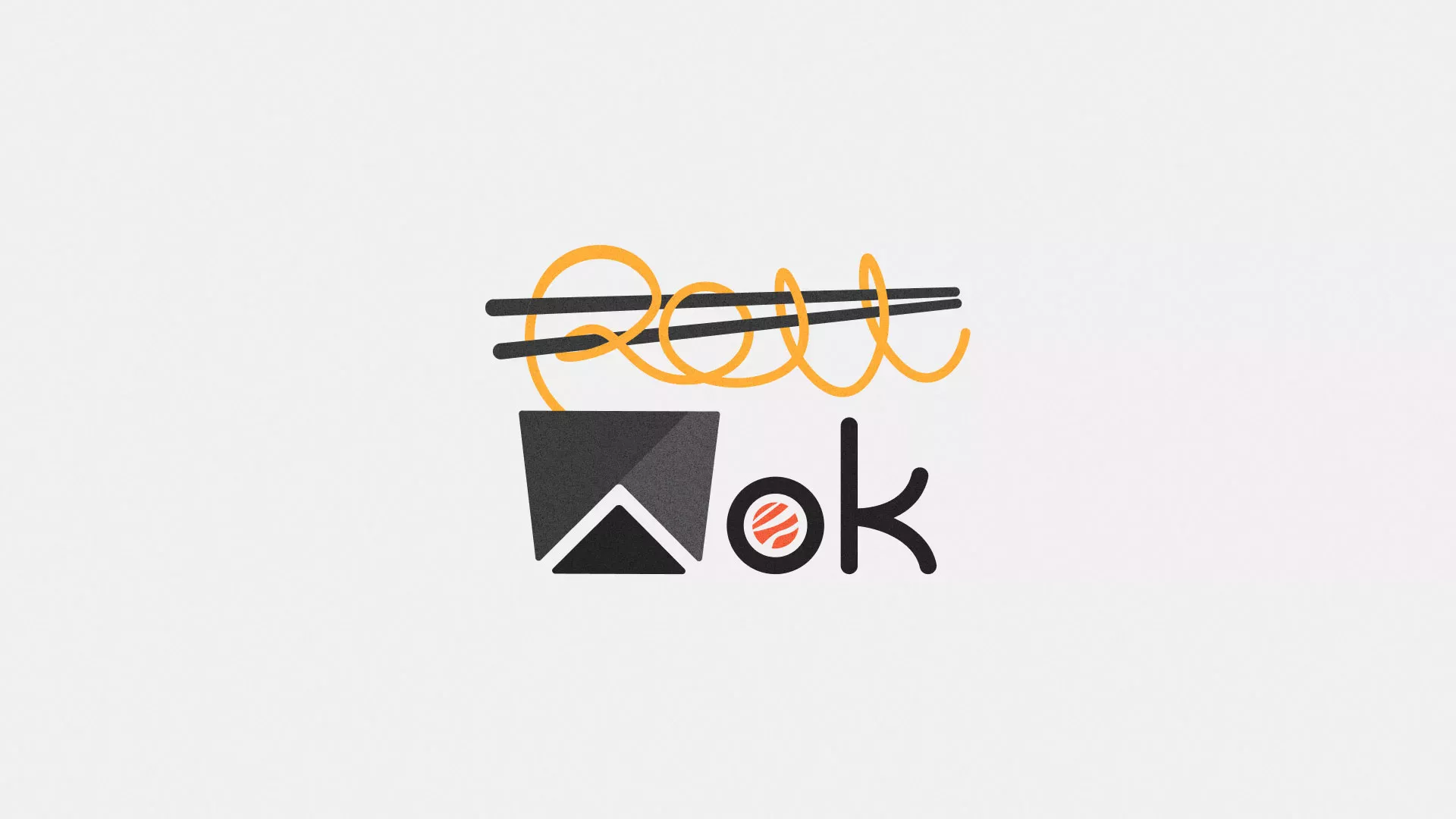 Разработка логотипа в Аткарске для суши-бара «Roll Wok Club»